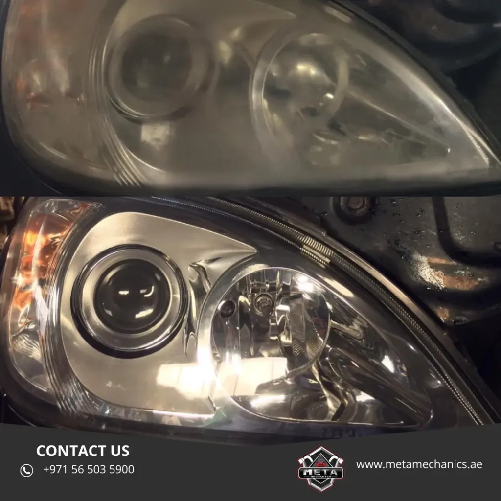 Car Headlight Repair and Cleaning service in Dubai