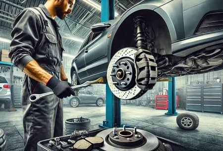 car Rear Brake Pad Replacement